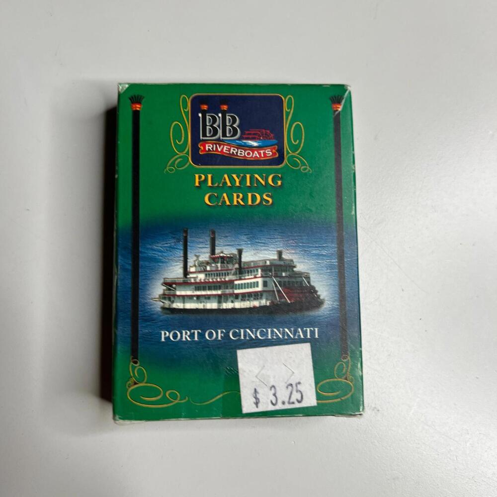 BB Riverboats Playing Cards Port of Cincinnati Souvenir Deck Complete Vintage